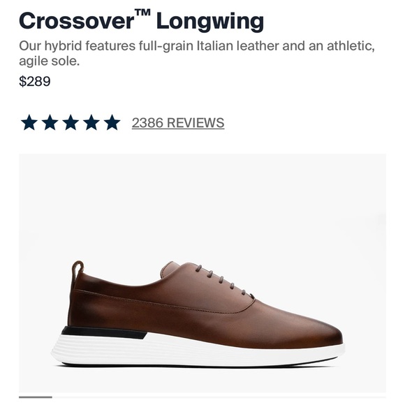 Gently Used!Wolf & Shepherd Crossover Longwing Dress Shoes! - Picture 3 of 5